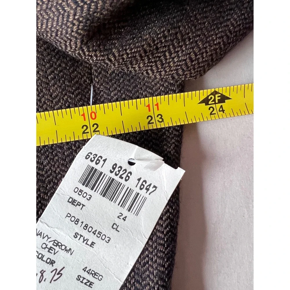 Alfani‎ Sport Coat Blazer POSITANO- DIABLO Mens R44 Wool Blend Brown